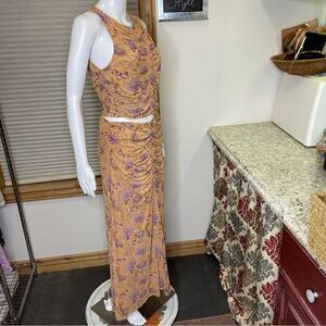 House Of Harlow 1960 2 piece Tank Top Maxi Skirt Set Size Medium